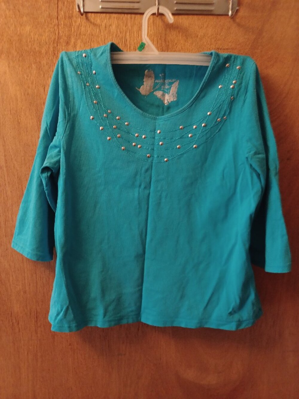Allison Daley Women's Top Blue Petite